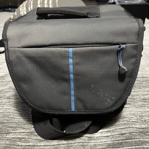 Stylish Black and Blue camera Bag